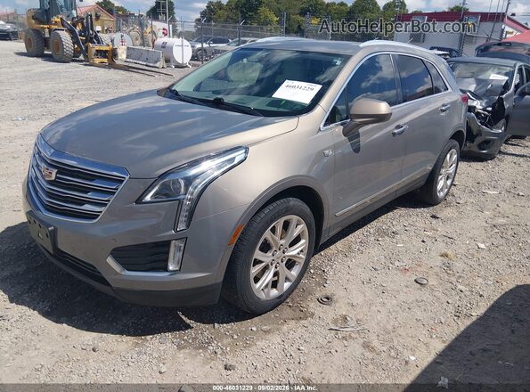 1GYKNDRSXHZ247307 2017 CADILLAC XT5 Brown წინა მარცხენა ხედი სამი მეოთხედიდან