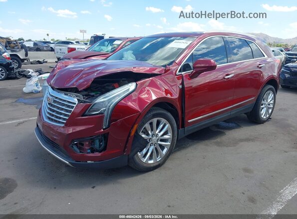 1GYKNFRS4HZ131337 2017 CADILLAC XT5 Красный Передняя левая четверть