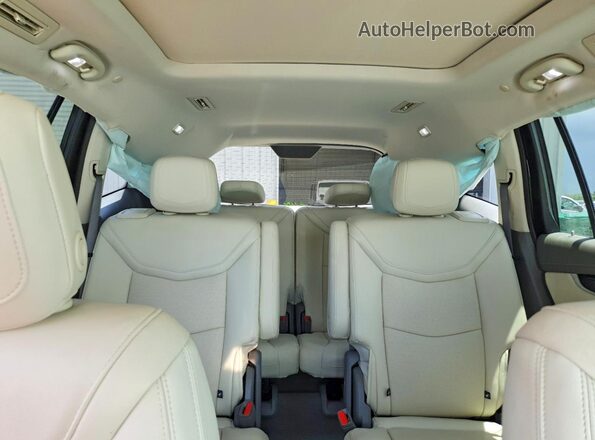 1GYKPCRS8PZ208928 2023 CADILLAC XT6 White Vista de los asientos traseros