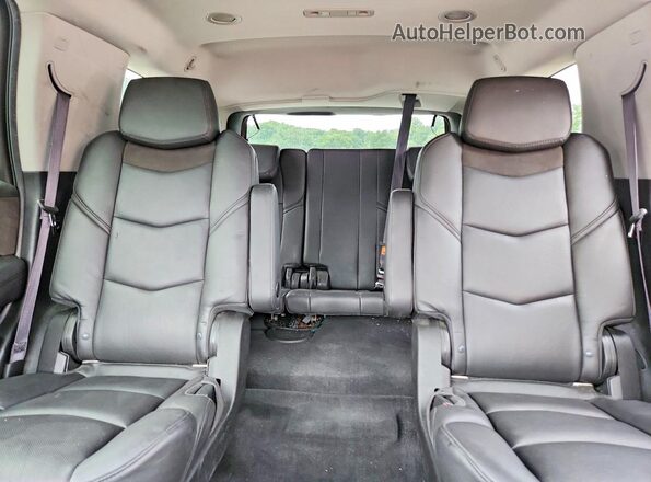 1GYS4BKJ9GR256751 2016 CADILLAC ESCALADE Black Հետևի նստատեղերի տեսք