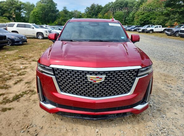 1GYS4CKL6PR542113 2023 CADILLAC ESCALADE Red Rear view