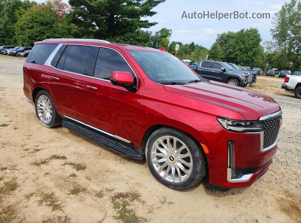 1GYS4CKL6PR542113 2023 CADILLAC ESCALADE Red Front view