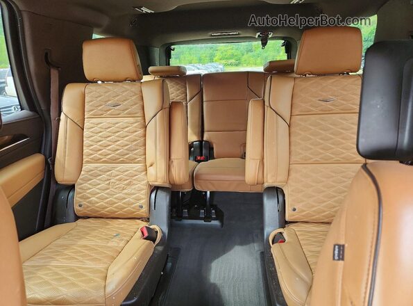 1GYS4CKL6PR542113 2023 CADILLAC ESCALADE Red Rear interior view