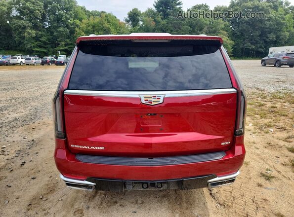 1GYS4CKL6PR542113 2023 CADILLAC ESCALADE Red Front interior view