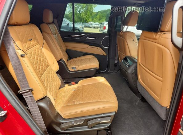 1GYS4CKL6PR542113 2023 CADILLAC ESCALADE Red Engine compartment view