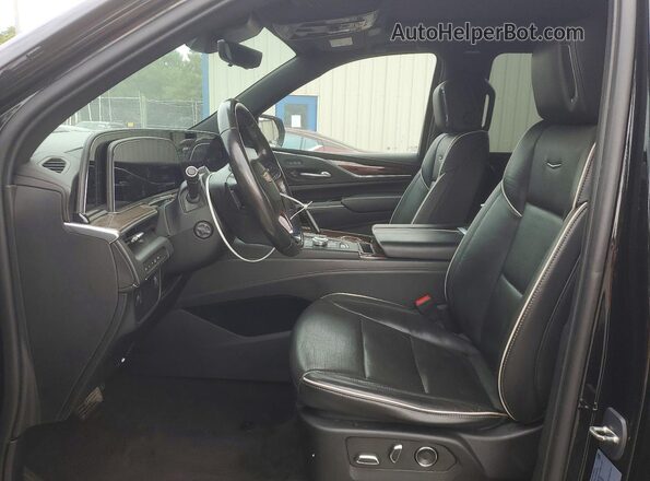 1GYS4KKL3PR321546 2023 CADILLAC ESCALADE Black წინა სალონის ხედი