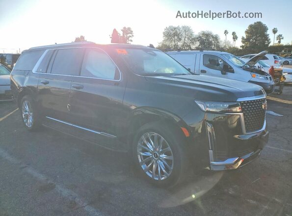 1GYS4LKL6PR463086 2023 CADILLAC ESCALADE Black Przód prawy