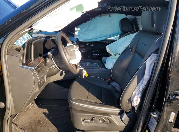 1GYS4LKL6PR463086 2023 CADILLAC ESCALADE Black Widok wnętrza z przodu