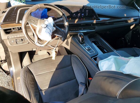 1GYS4LKL6PR463086 2023 CADILLAC ESCALADE Black Widok deski rozdzielczej