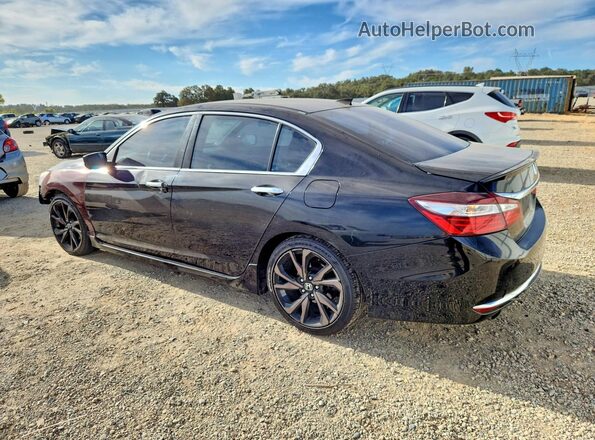 1HGCR2F11HA007206 2017 HONDA ACCORD Black უკანა მარცხენა