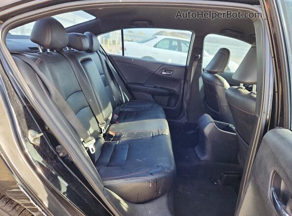 1HGCR2F11HA007206 2017 HONDA ACCORD Black უკანა სავარძლების ხედი