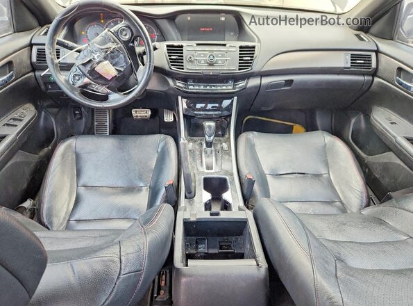 1HGCR2F11HA007206 2017 HONDA ACCORD Black წინა პანელის ხედი