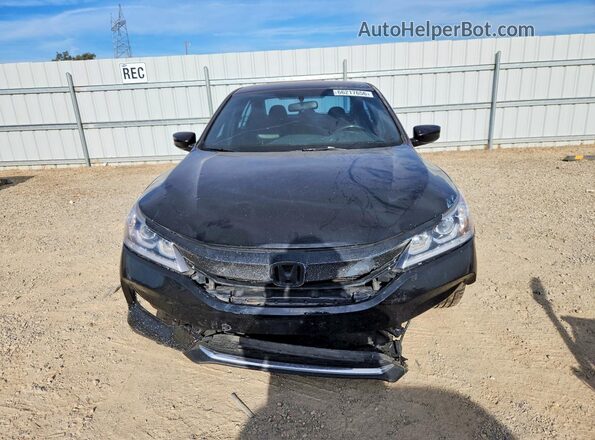 1HGCR2F11HA007206 2017 HONDA ACCORD Black წინა ხედი