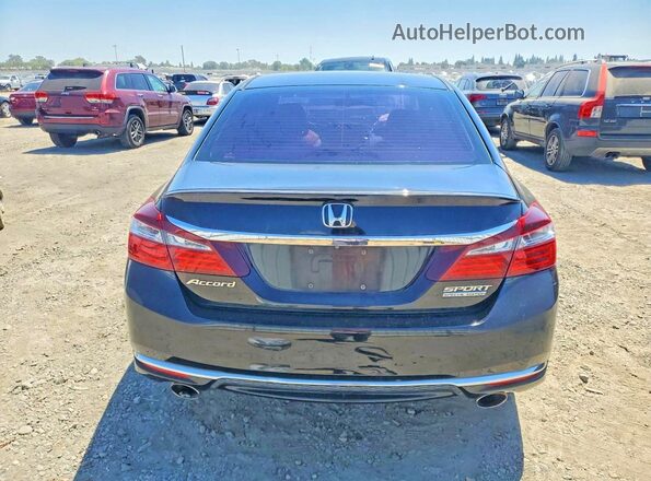 1HGCR2F12HA074106 2017 HONDA ACCORD Черный Вид сзади