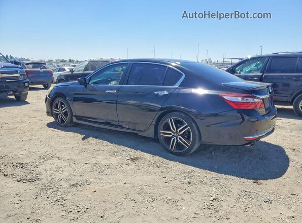 1HGCR2F12HA074106 2017 HONDA ACCORD Черный Задняя левая четверть
