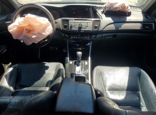 1HGCR2F12HA074106 2017 HONDA ACCORD Черный Вид панели приборов