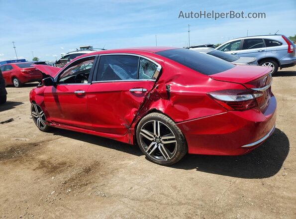 1HGCR2F12HA268098 2017 HONDA ACCORD Red Tył lewy
