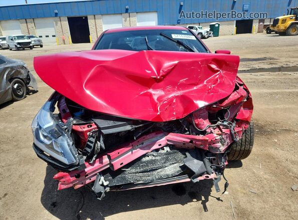 1HGCR2F12HA268098 2017 HONDA ACCORD Red Widok z przodu