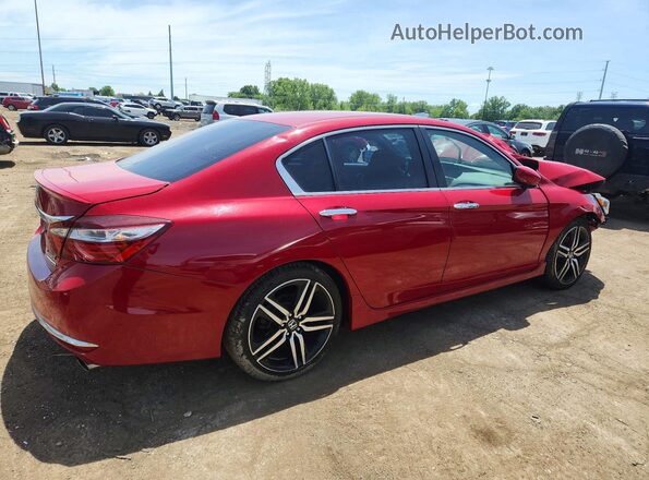 1HGCR2F12HA268098 2017 HONDA ACCORD Red Tył prawy