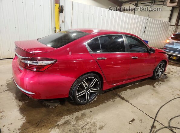 1HGCR2F15HA048986 2017 HONDA ACCORD Red Tył prawy
