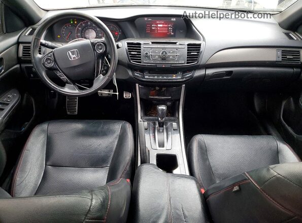 1HGCR2F15HA076240 2017 HONDA ACCORD Серебряный Вид панели приборов