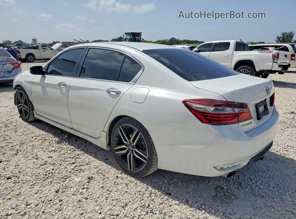 1HGCR2F16HA053937 2017 HONDA ACCORD White Задня ліва чверть