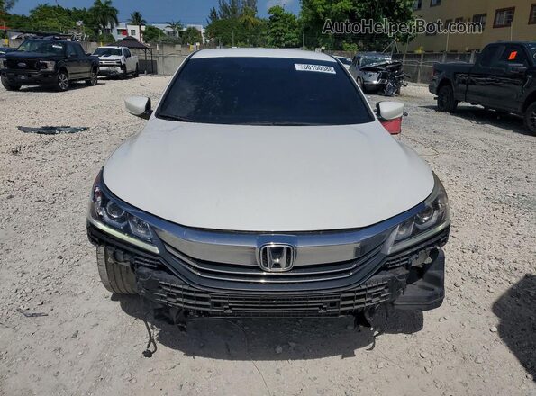 1HGCR2F16HA053937 2017 HONDA ACCORD White Вид спереду