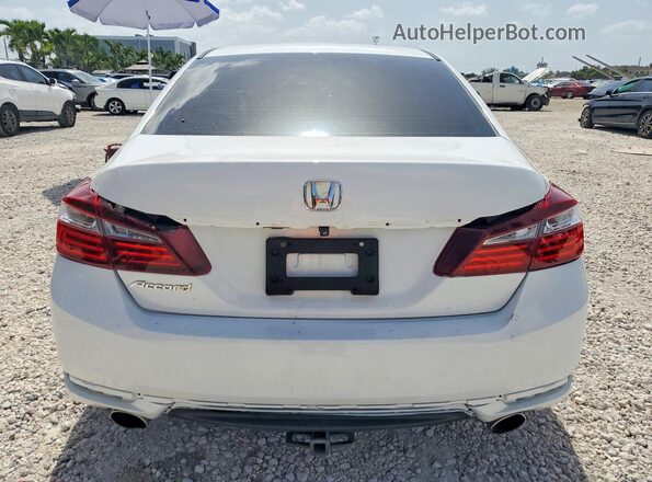 1HGCR2F16HA053937 2017 HONDA ACCORD White Вид ззаду