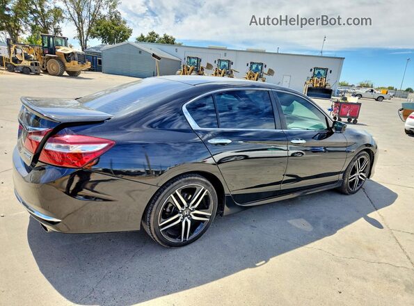 1HGCR2F16HA296549 2017 HONDA ACCORD Black Rear right