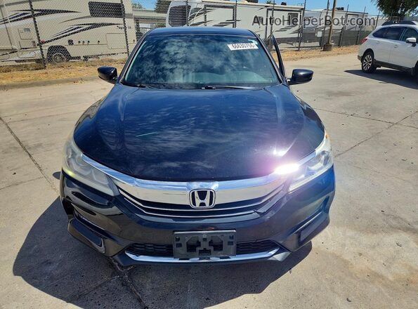 1HGCR2F16HA296549 2017 HONDA ACCORD Black Front view