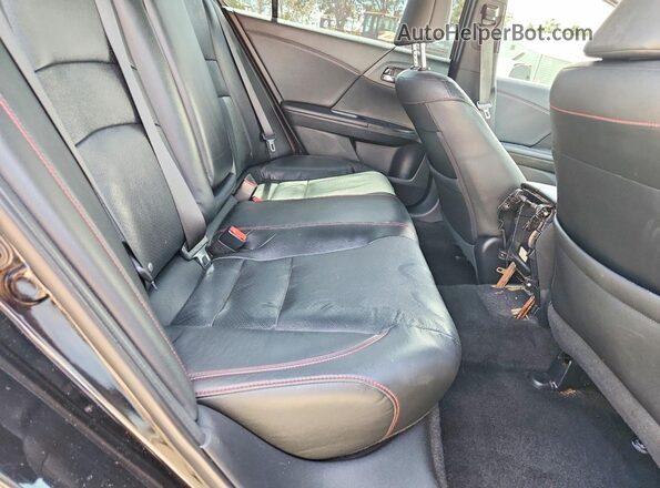 1HGCR2F16HA296549 2017 HONDA ACCORD Black Rear seats view