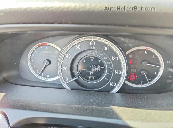 1HGCR2F30HA110618 2017 HONDA ACCORD Gold Вид щитка приладів