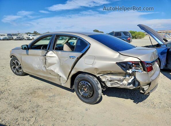 1HGCR2F30HA110618 2017 HONDA ACCORD Gold Задня ліва чверть
