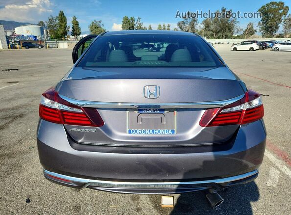 1HGCR2F30HA276072 2017 HONDA ACCORD Gray Widok z tyłu