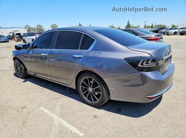 1HGCR2F30HA290697 2017 HONDA ACCORD Charcoal Trasero izquierdo