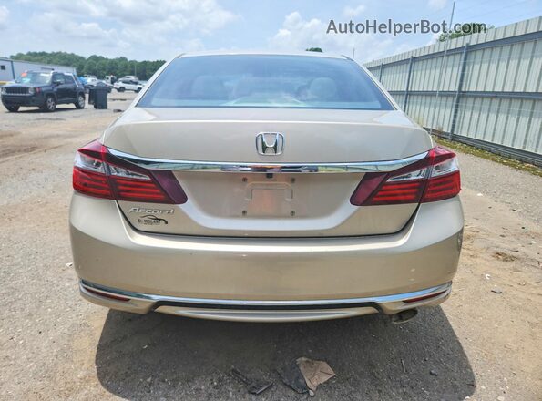 1HGCR2F31GA147000 2016 HONDA ACCORD Gold Rear view