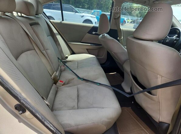 1HGCR2F31GA147000 2016 HONDA ACCORD Gold Rear seats view