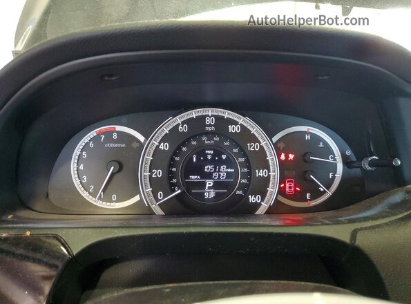 1HGCR2F33GA019289 2016 HONDA ACCORD Black Widok zestawu wskaźników