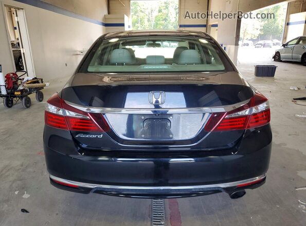 1HGCR2F33GA019289 2016 HONDA ACCORD Black Widok z tyłu