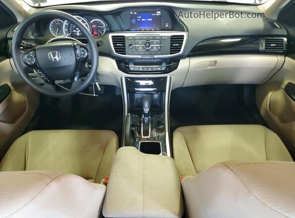 1HGCR2F33GA019289 2016 HONDA ACCORD Black Widok deski rozdzielczej
