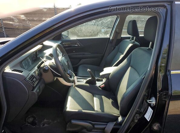 1HGCR2F33GA150321 2016 HONDA ACCORD Black წინა სალონის ხედი