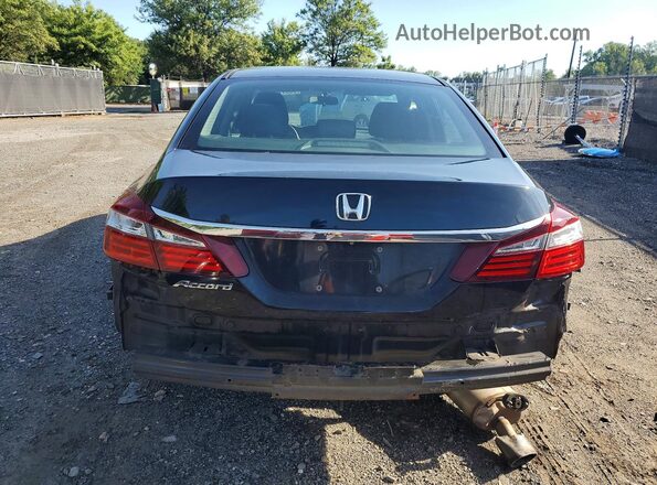 1HGCR2F33GA150321 2016 HONDA ACCORD Black უკანა ხედი