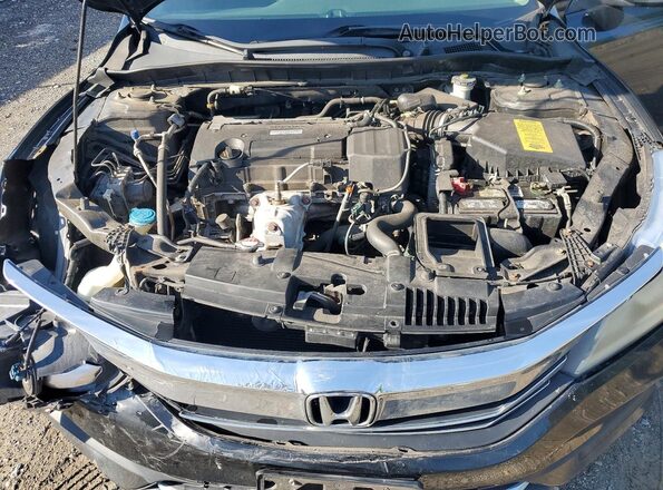 1HGCR2F33GA150321 2016 HONDA ACCORD Black უკანა სალონის ხედი