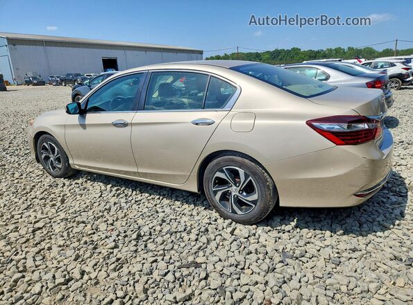 1HGCR2F34GA093658 2016 HONDA ACCORD Tan Задня ліва чверть
