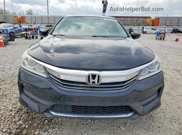 1HGCR2F36HA230133 2017 HONDA ACCORD Black Widok z przodu