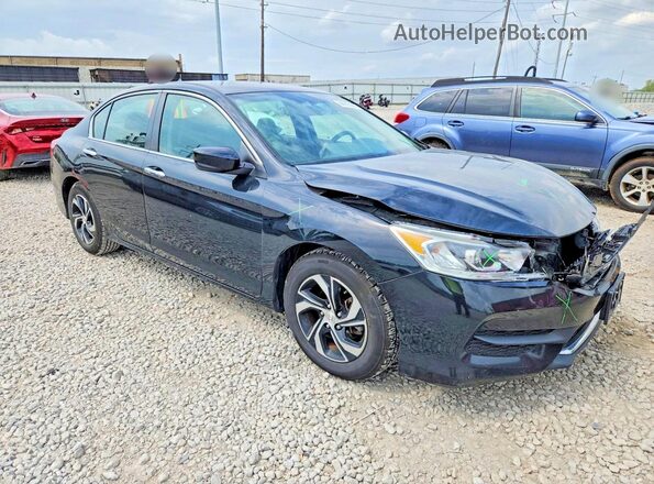 1HGCR2F37HA057223 2017 HONDA ACCORD Black Delantero derecho