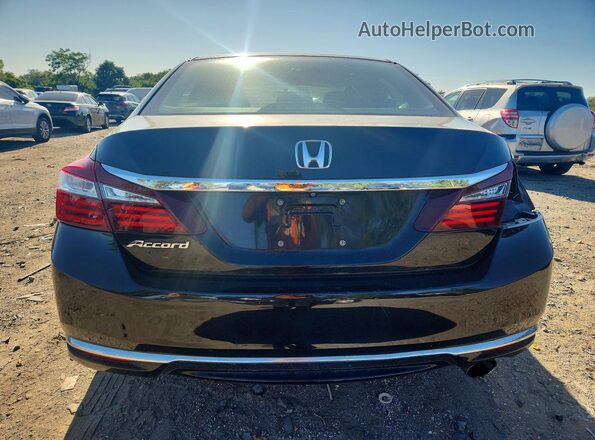 1HGCR2F38HA002201 2017 HONDA ACCORD Black უკანა ხედი