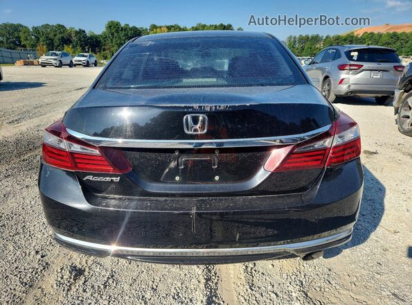 1HGCR2F39GA001945 2016 HONDA ACCORD Черный Вид сзади