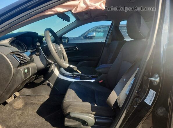1HGCR2F39GA001945 2016 HONDA ACCORD Черный Вид салона спереди