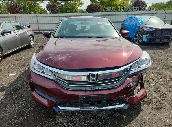 1HGCR2F39HA308579 2017 HONDA ACCORD Burgundy წინა ხედი
